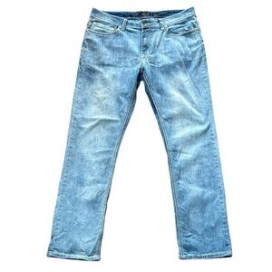 Helix Mens Lightwash Slim Straight Jeans